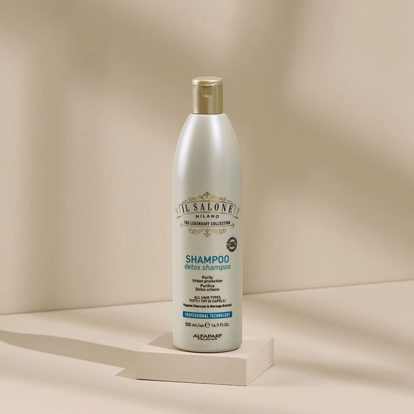 IL Salone Detox Shampoo with Charcoal, Biotin & Caffeine for All Hair Types 500ml